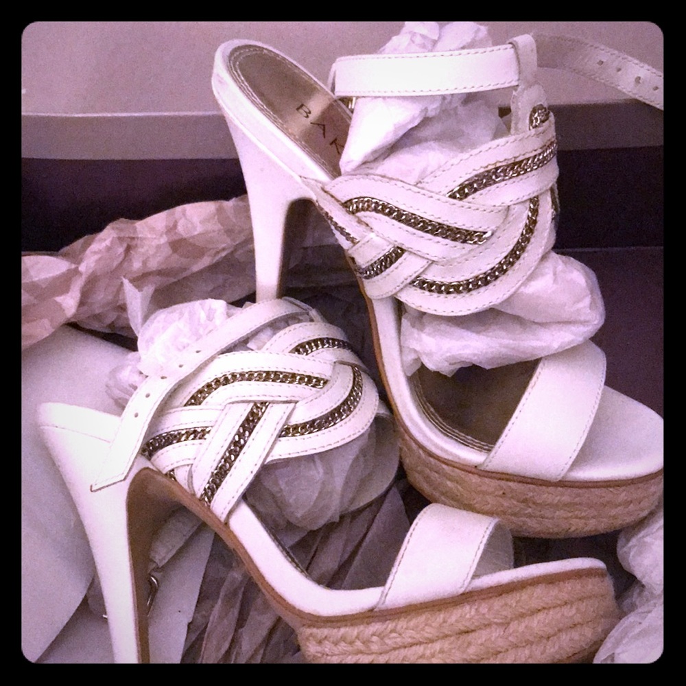 White Heeled Sandals